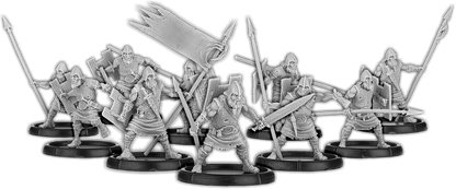 Veteran Spears of Dun Durn, Gairmorlom Unit (10x warriors w cmd)