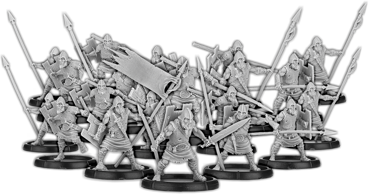 Veteran Spears of Dun Durn, Gairmorlom Unit (20x warriors w cmd)