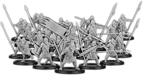 Veteran Spears of Dun Durn, Gairmorlom Unit (20x warriors w cmd)