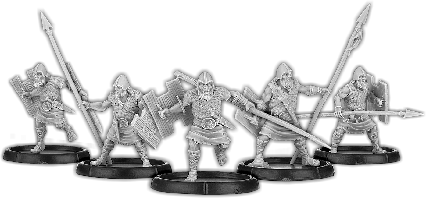 Veteran Spears of Dun Durn, Gairmorlom Unit (5x warriors)