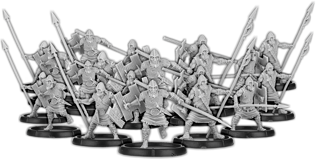 Veteran Spears of Dun Durn, Gairmorlom Unit (20x warriors)