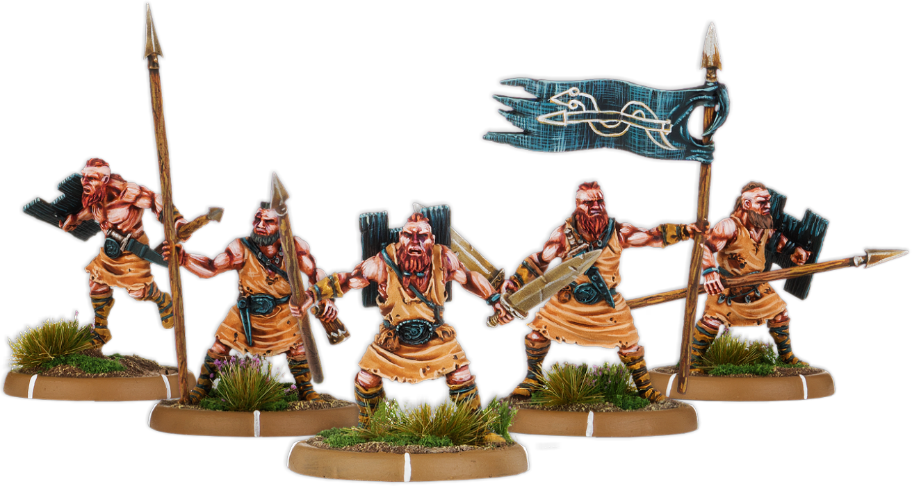 Spears of Dun Durn, Gairlom Unit (5x warriors w cmd)