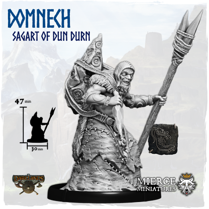 Skullcap Domnech, Sagart of Dun Durn on Foot