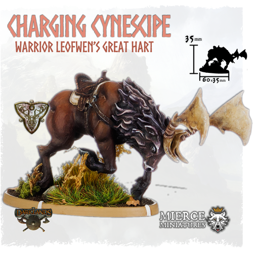 Charging Cynescipe, Leofwen's Great Hart