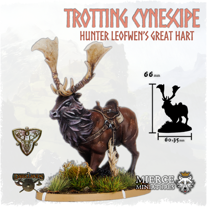Trotting Cynescipe, Leofwen's Great Hart