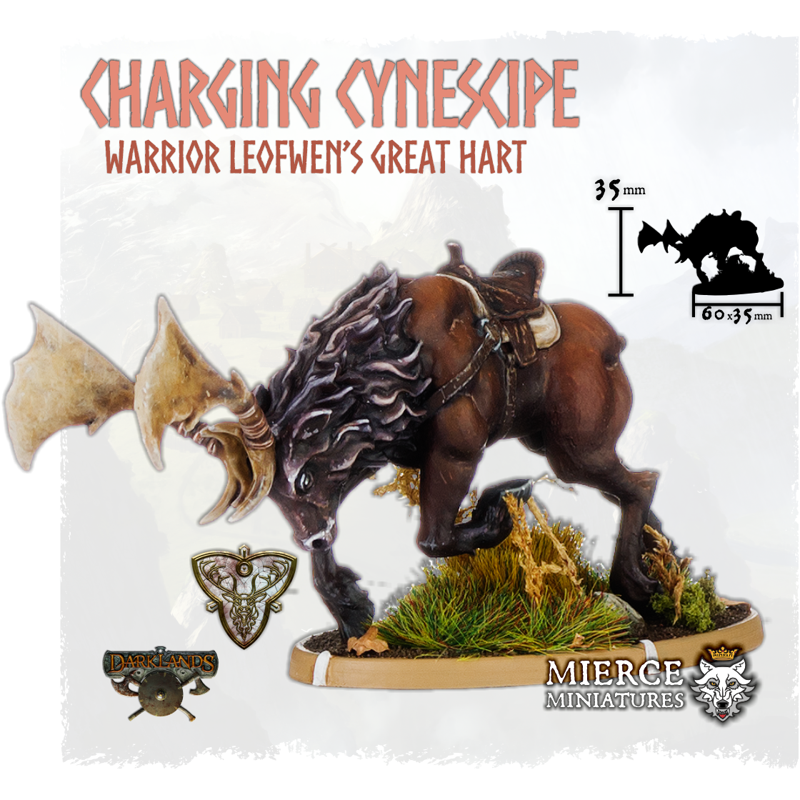 Charging Cynescipe, Leofwen's Great Hart