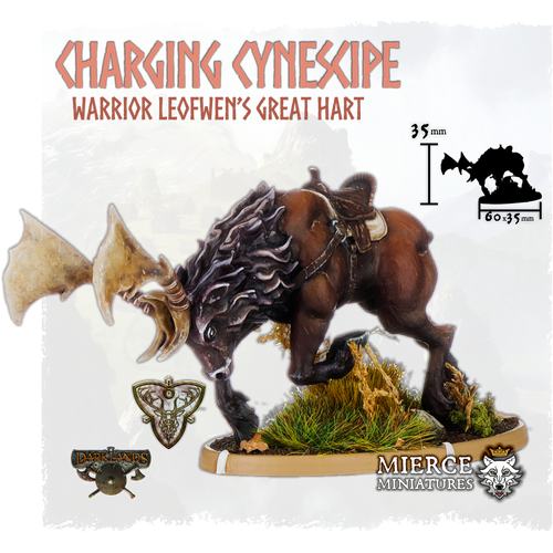 Charging Cynescipe, Leofwen's Great Hart