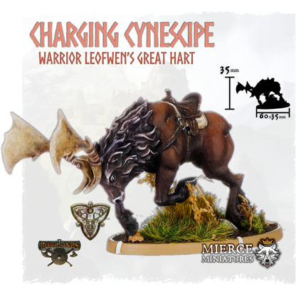 Charging Cynescipe, Leofwen's Great Hart