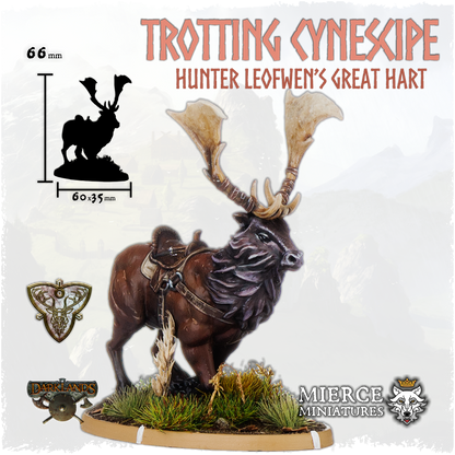 Trotting Cynescipe, Leofwen's Great Hart