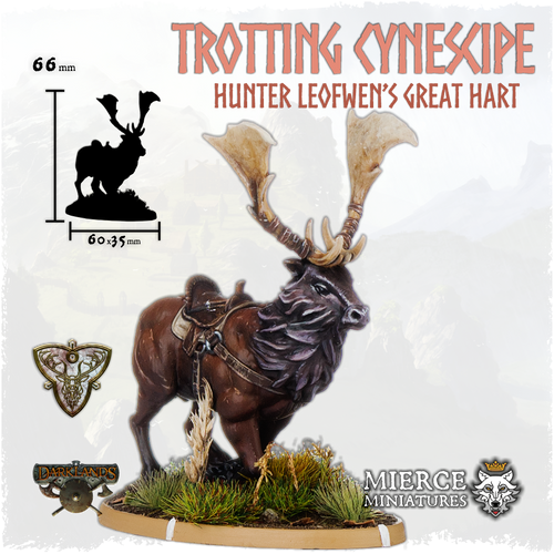 Trotting Cynescipe, Leofwen's Great Hart