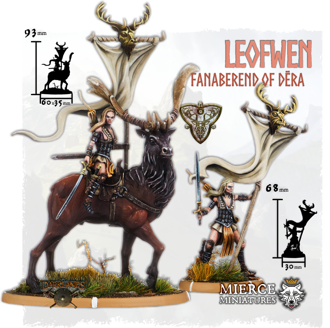 Leofwen, Fanaberend of Dēra on Foot and on Great Hart