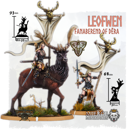 Leofwen, Fanaberend of Dēra on Foot and on Great Hart