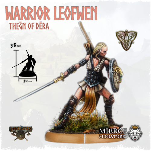 Warrior Leofwen, Theḡn of Dēra on Foot