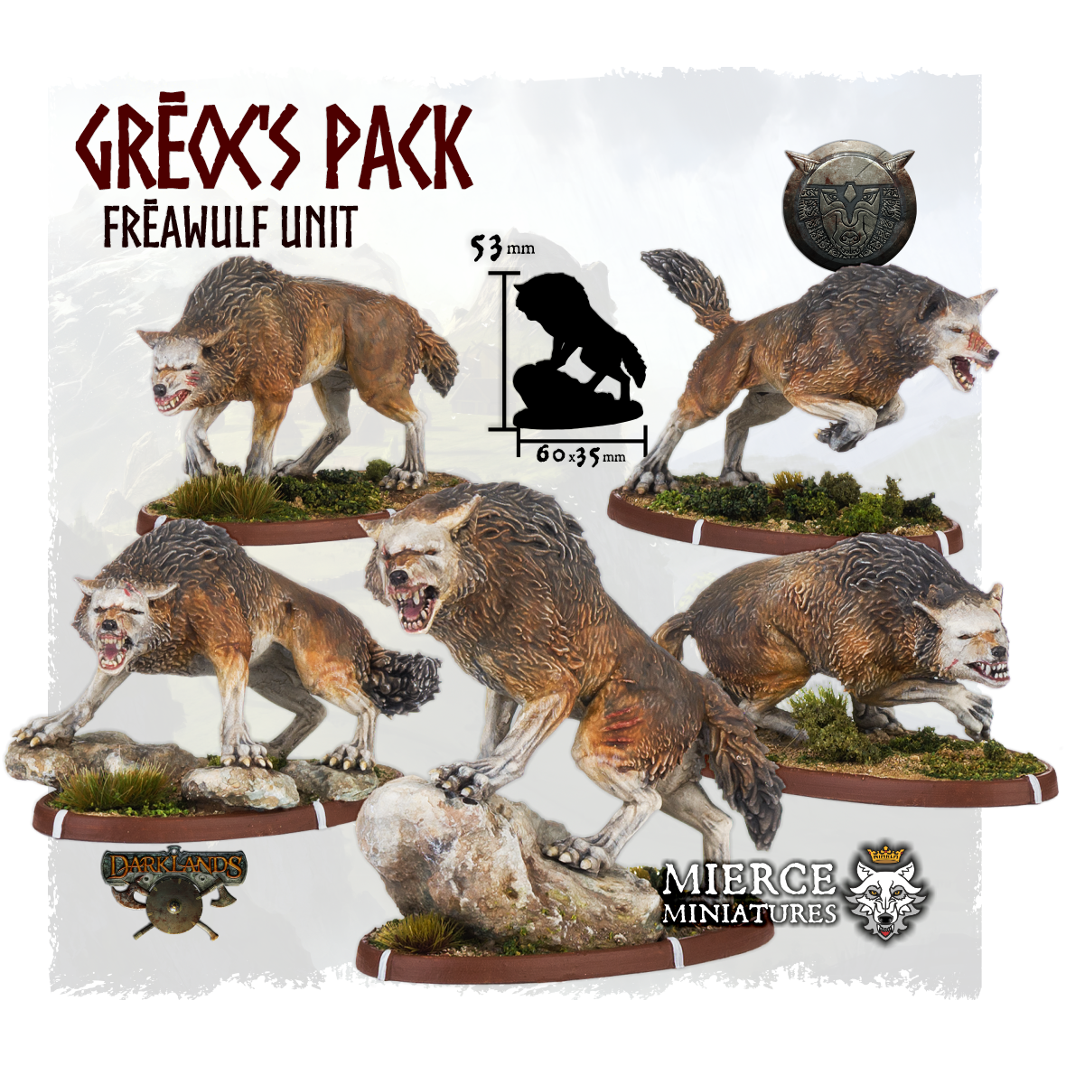 Grēoc's Pack, Frēawulf Unit (5x warriors)