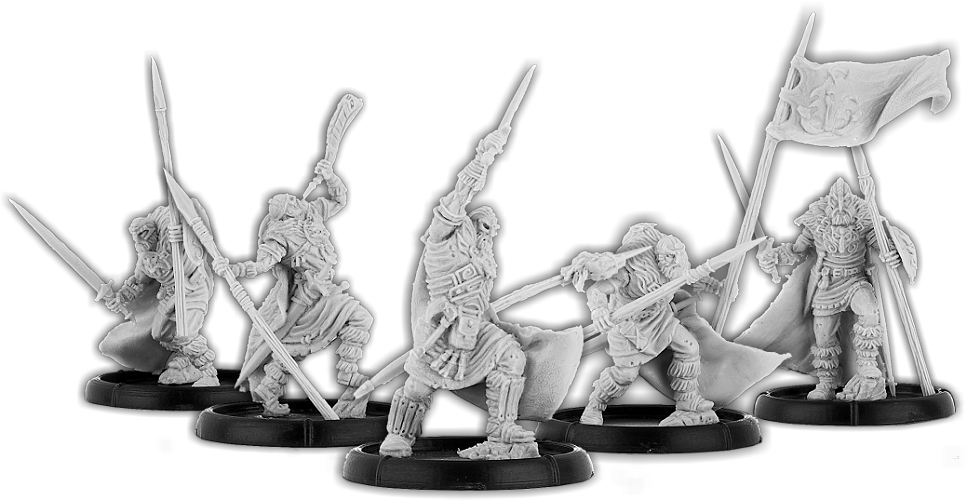 Wolfborn of Tamtun, Ḡesith Unit (5x warriors w cmd)