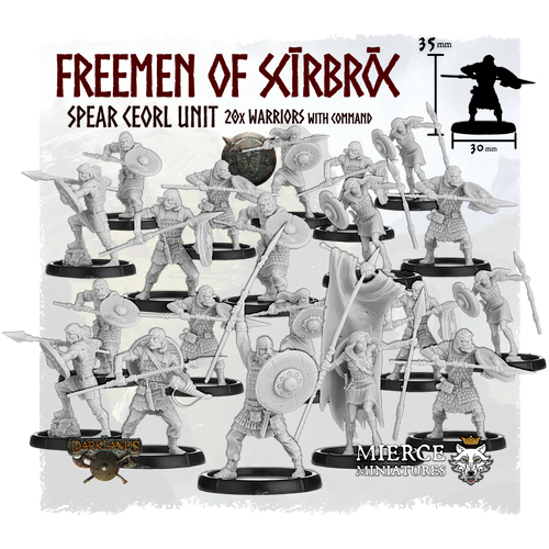 Freemen of Scīrbrōc, Ceorl Unit (20x warriors w cmd)