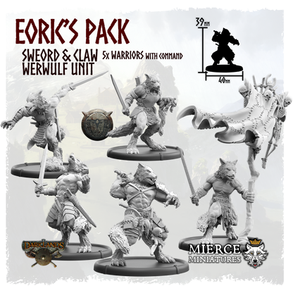 Eoric's Pack, Sweord and Claw Werwulf Unit (5x warriors w cmd)