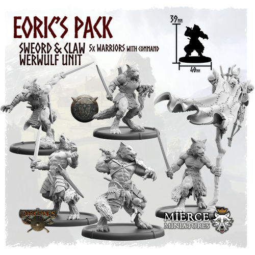 Eoric's Pack, Sweord and Claw Werwulf Unit (5x warriors w cmd)