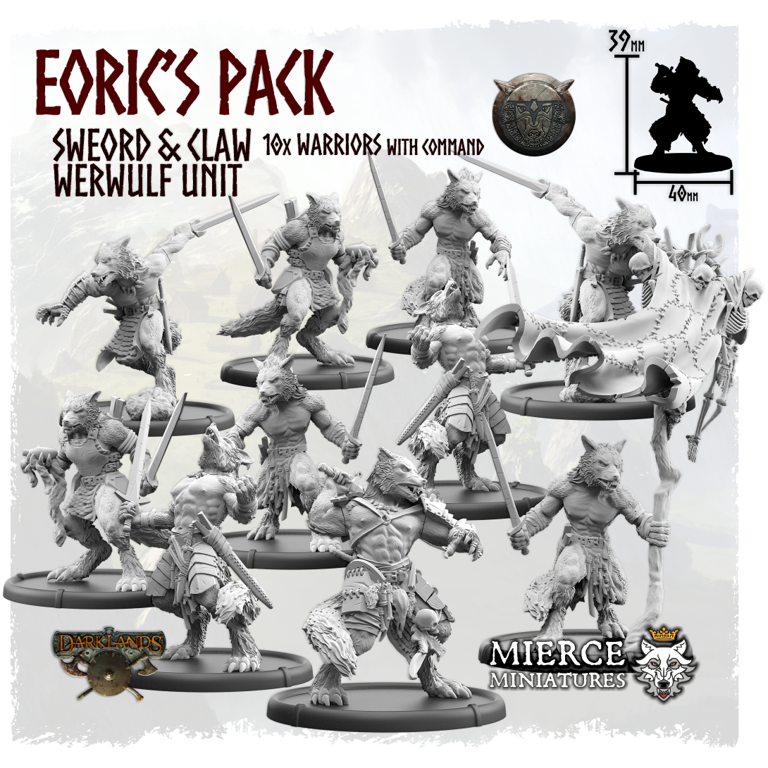 Eoric's Pack, Sweord and Claw Werwulf Unit (10x warriors w cmd)