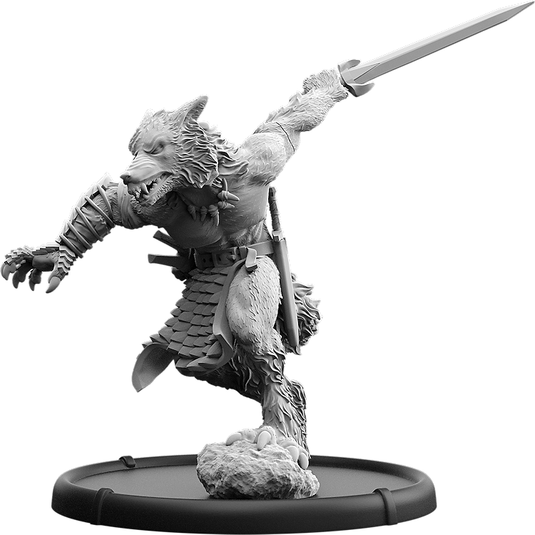 Rædwulf, Sweord and Claw Werwulf Warrior