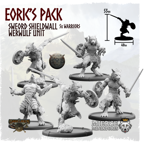 Eoric's Pack, Sweord Shieldwall Werwulf Unit (5x warriors)