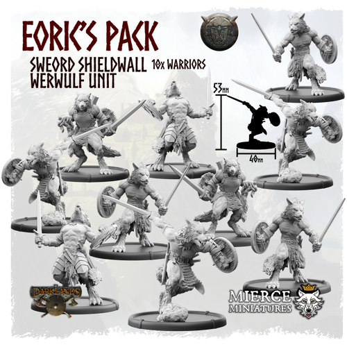Eoric's Pack, Sweord Shieldwall Werwulf Unit (10x warriors)