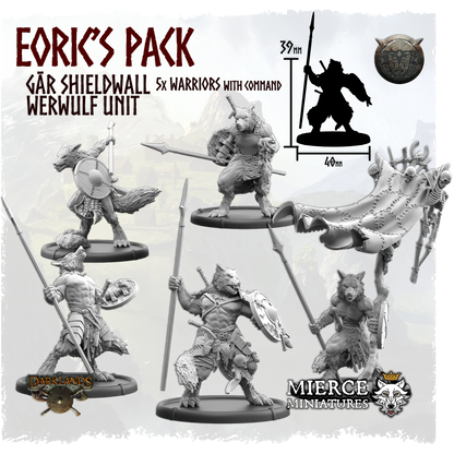 Eoric's Pack, Gār Shieldwall Werwulf Unit (5x warriors w cmd)