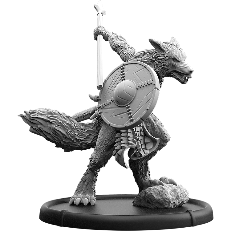 Rædwulf, Gār Shieldwall Werwulf Warrior
