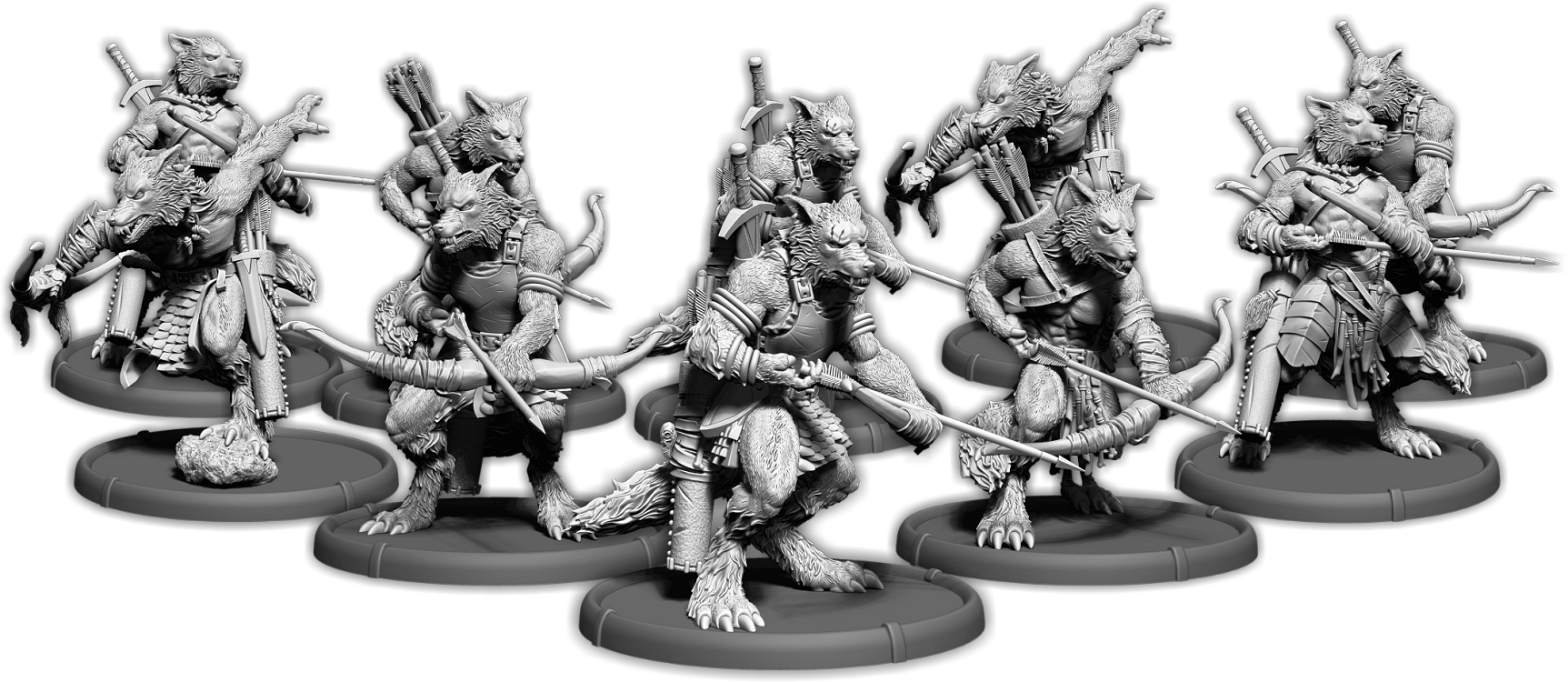 Sigewulf's Pack, Werwulf Hunter Unit (10x warriors)