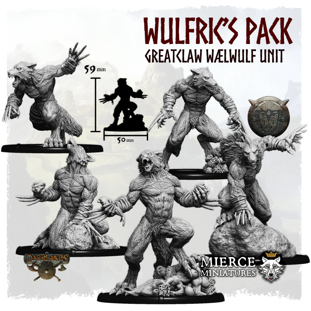 Wulfric's Pack, Greatclaw Wælwulf Unit (5x warriors w cmd)