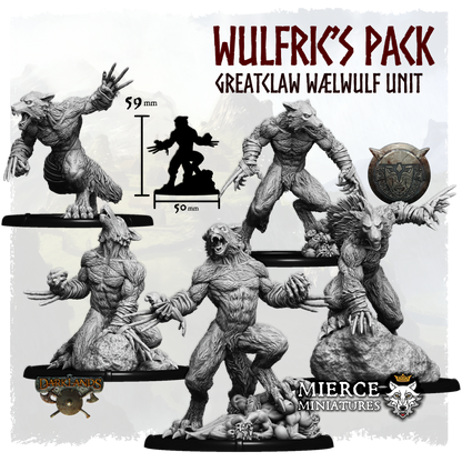 Wulfric's Pack, Greatclaw Wælwulf Unit (5x warriors w cmd)