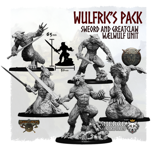 Wulfric's Pack, Sweord and Claw Wælwulf Unit (5x warriors w cmd)
