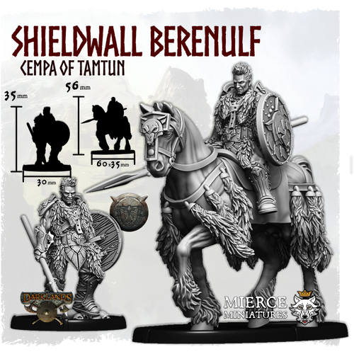 Shieldwall Berenulf Wulfshead, Cempa of Tamtun on Foot and on Horse