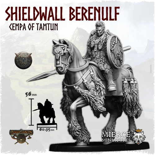 Shieldwall Berenulf Wulfshead, Cempa of Tamtun on Horse