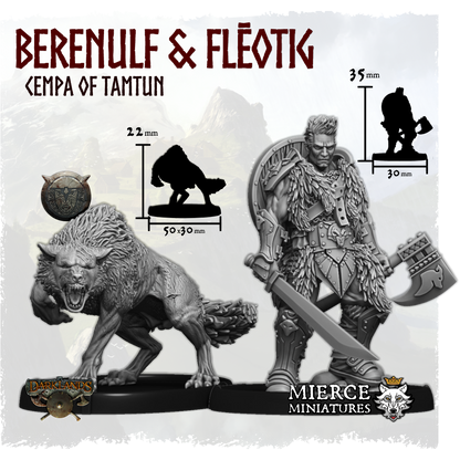 Berenulf Wulfshead and Flēotig, Cempa of Tamtun on Foot