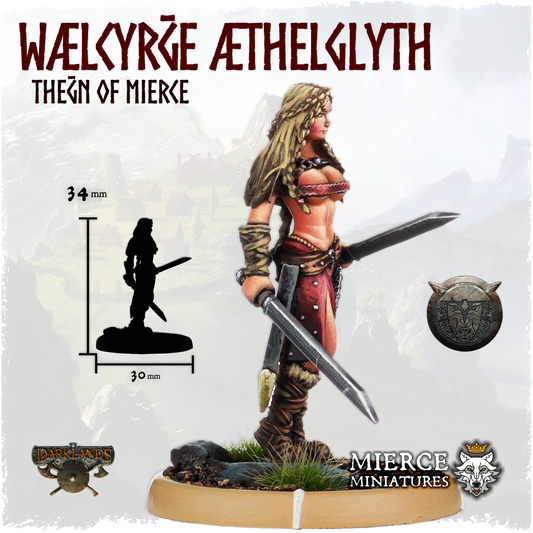 Wælcyrḡe Æthelglyth, Theḡn of Mierce on Foot