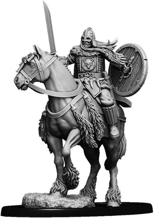 Warrior Wulfhere, Ætheling of Tamtun on Horse