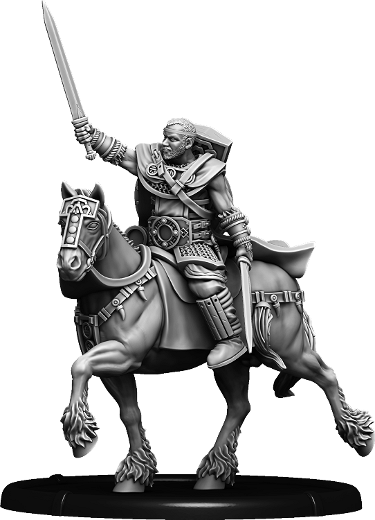 Sweordsman Timoth, Theḡn of Langwith on Horse