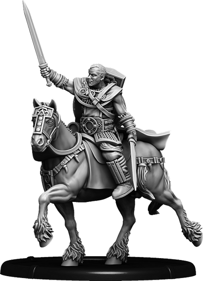 Sweordsman Timoth, Theḡn of Langwith on Horse