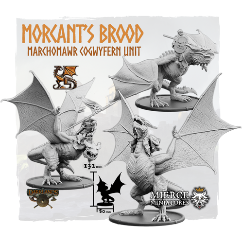 Morcant's Brood, Marchomawr Cogwyfern Unit (3x warriors w cmd)