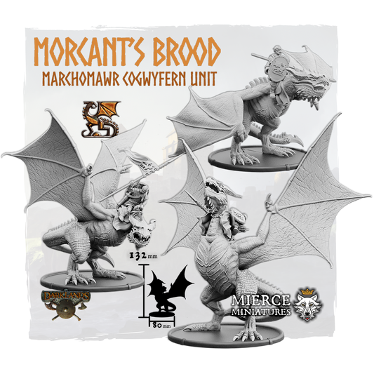 Morcant's Brood, Marchomawr Cogwyfern Unit (3x warriors w cmd)