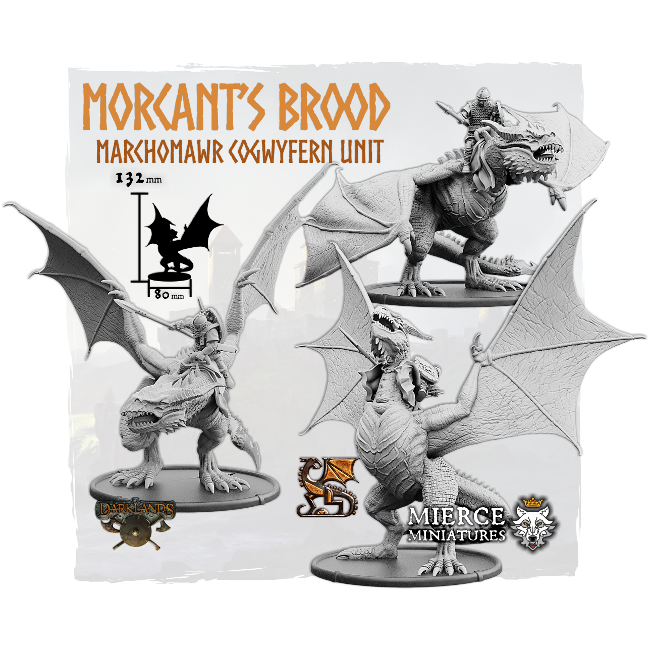 Morcant's Brood, Marchomawr Cogwyfern Unit (3x warriors)