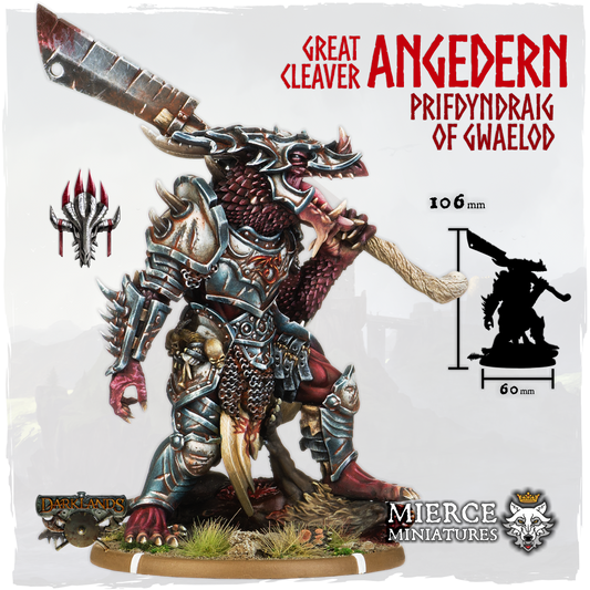 Great Cleaver Angedern, Prifdyndraig of Gwaelod