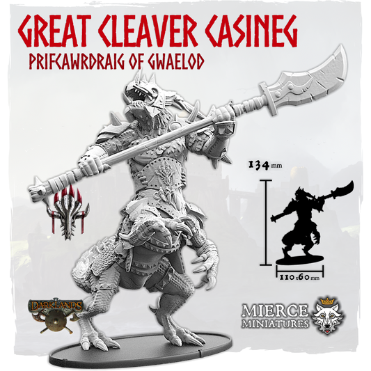 Great Cleaver Casineg, Prifcawrdraig of Dugadw