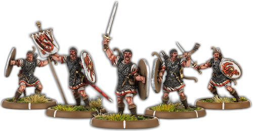 Warriors of Dyngonwy, Rhyfelwr Unit (5x warriors w cmd)