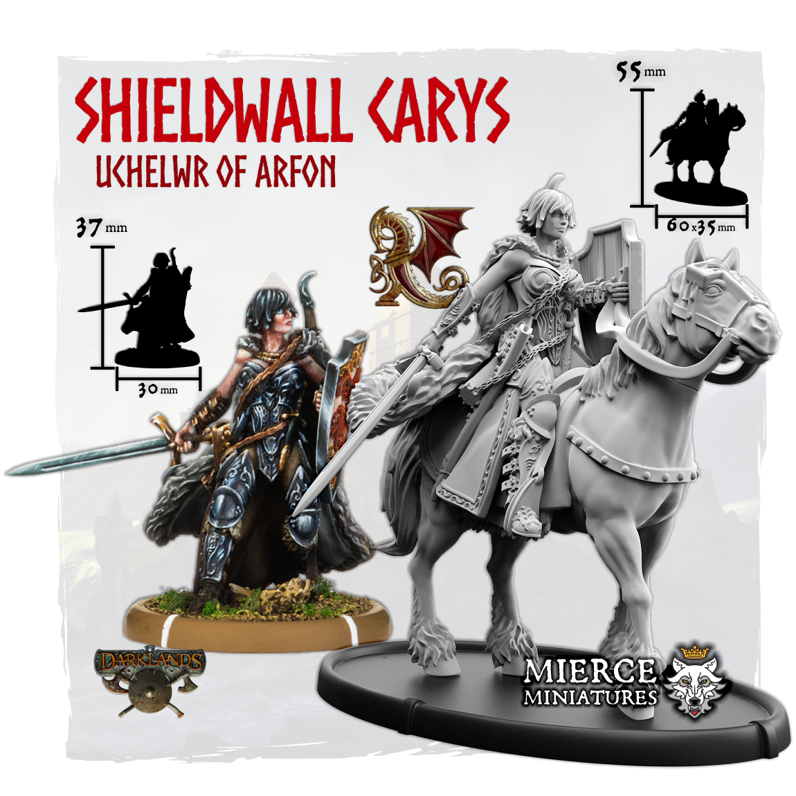 Shieldwall Carys, Uchelwr of Arfon on Foot and on Horse