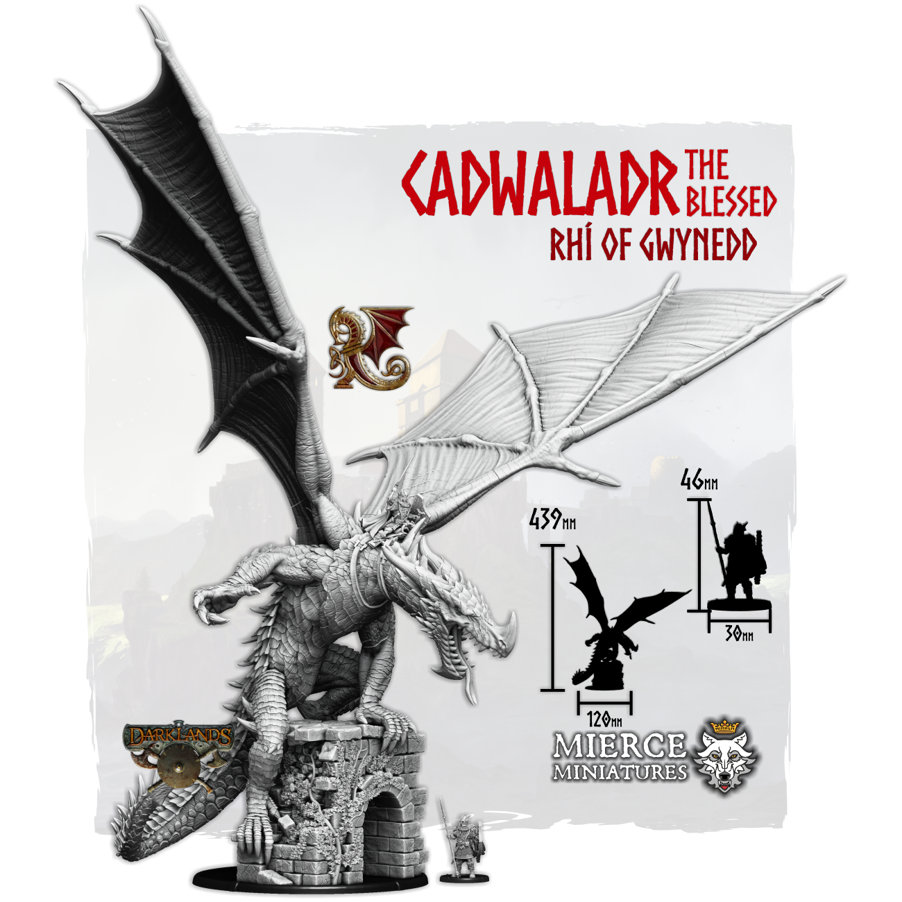 Cadwaladr the Blessed, Rhi of Gwynedd on Foot and on Draiggoch