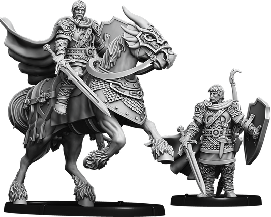 Shieldwall Urien, Teyrn of Môn on Foot and on Horse