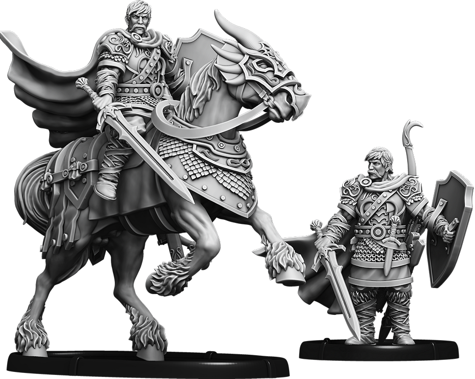 Shieldwall Urien, Teyrn of Môn on Foot and on Horse