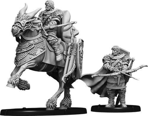 Saethwr Urien, Teyrn of Môn on Foot and on Horse